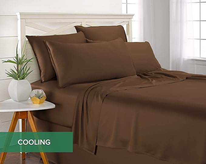 Pure Bamboo Twin Sheets, Genuine 100% Organic Viscose Derived from Bamboo Bed - Image 5