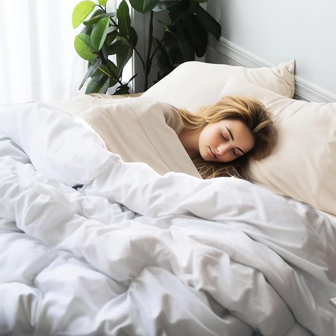 Bamboo Viscose Flat Sheets Only, 400 Thread Count Sateen Weave Queen Size Flat - Image 5