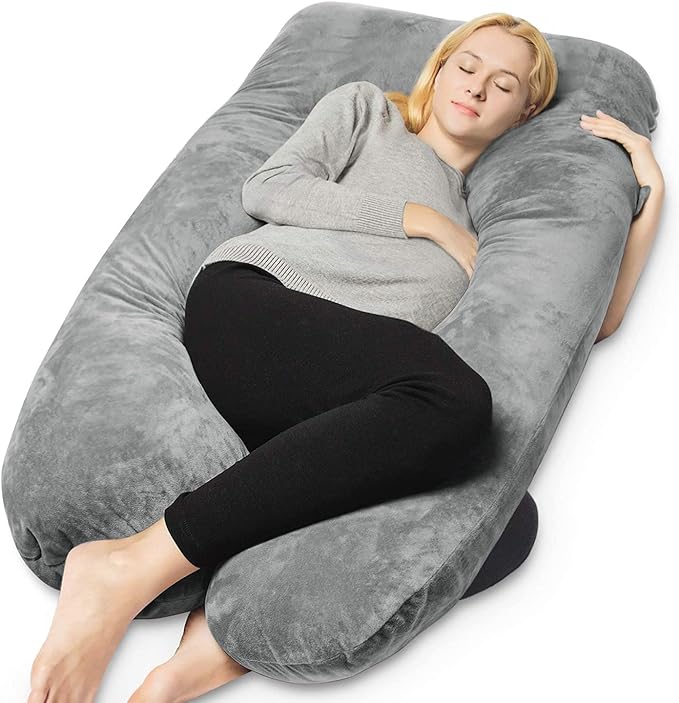 QUEEN ROSE Pregnancy Pillows, U Shaped Full Body Pillow by QUEENROSE