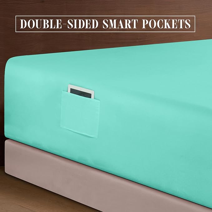 Elegant Comfort Luxurious 1500 Premium Hotel Quality Microfiber 4-Piece Sheet - Image 5
