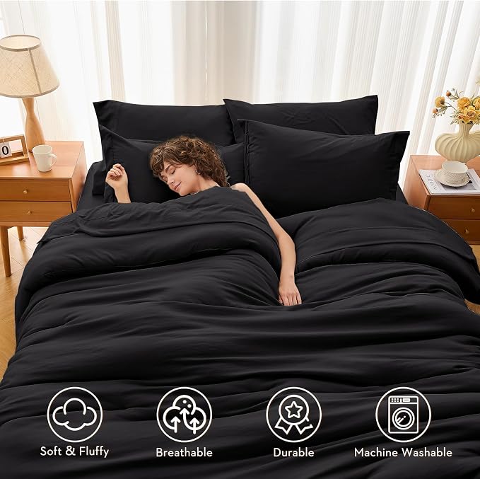 MUXHOMO 5 Pieces Twin XL Comforter Set, Soft Bed in a Bag Twin XL Size - Image 2