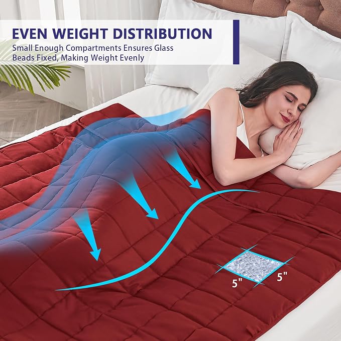 yescool Weighted Blanket for Adults Cooling Heavy Blanket for Sleeping Perfect - Image 7