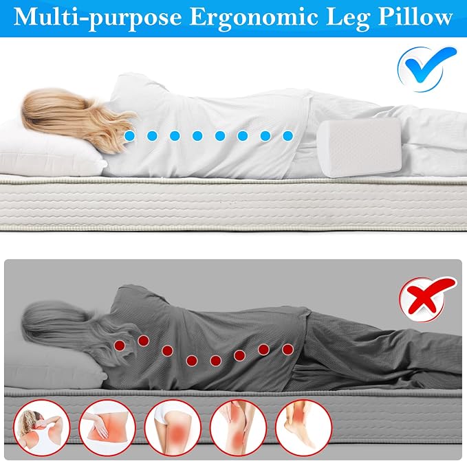 BlissTrends Memory Foam Knee Pillow, Knee Pillow - Image 5