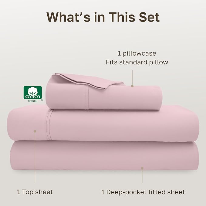 California Design Den Soft Twin XL 100% Cotton Sheet Sets, 400 Thread Count - Image 4