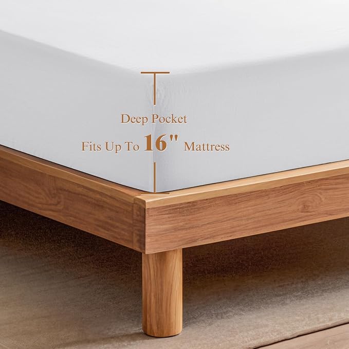 SONORO KATE 100% French Linen Fitted Sheet - Image 4