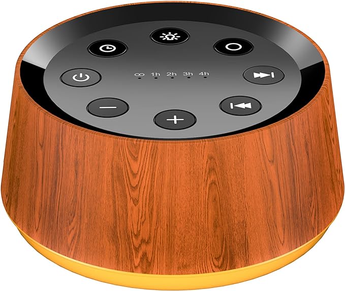 Brown Noise Sound Machine with 30 Soothing Sounds 12 Colors Night Light White by BrownNoise