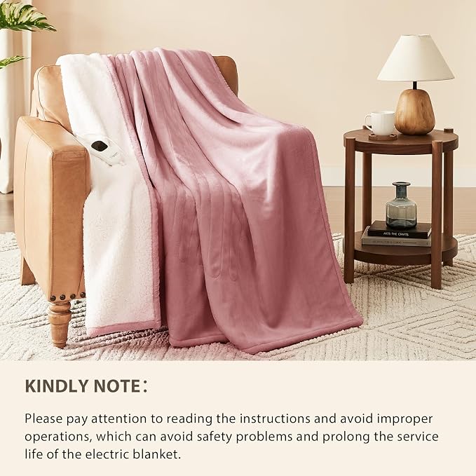 Homemate Electric Heated Blanket Full Size - Image 6