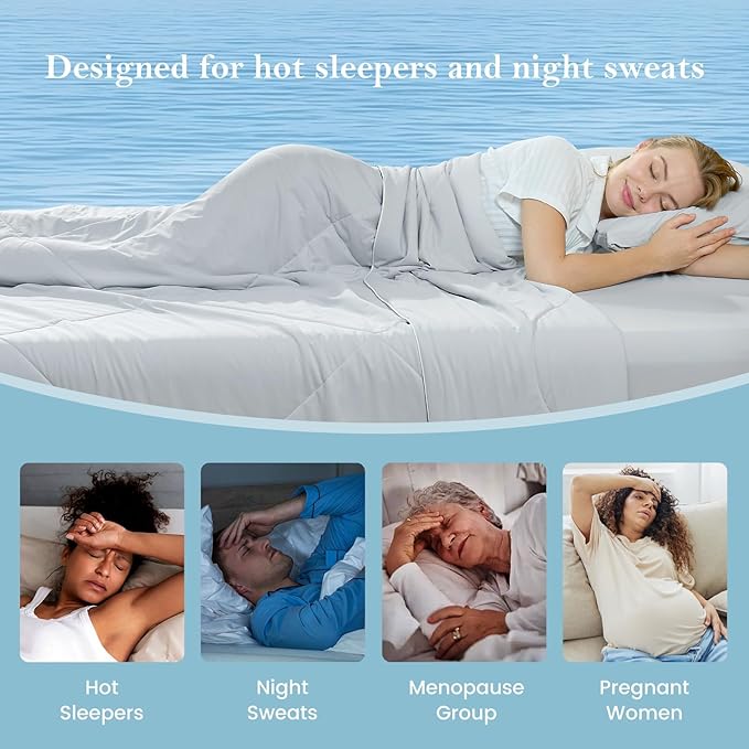 Cozy Bliss Cooling Comforter King XL Size, Cooling Blankets - Image 2