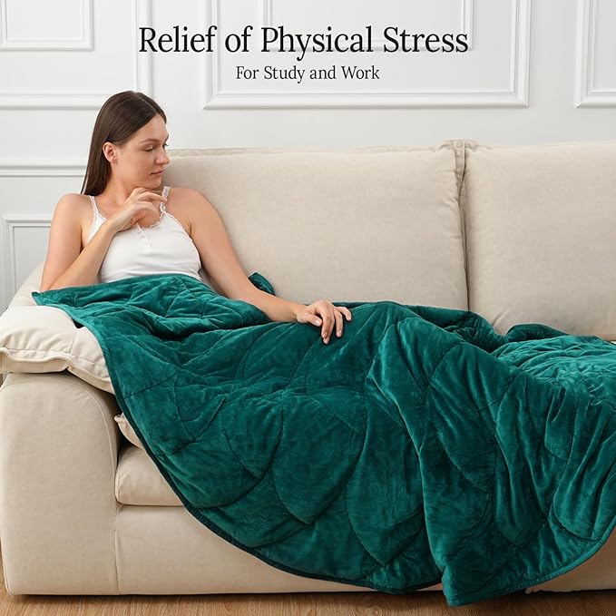 Kaisa Weighted Blanket for Adults, Soft Heavy Blanket Machine Washable - Image 5