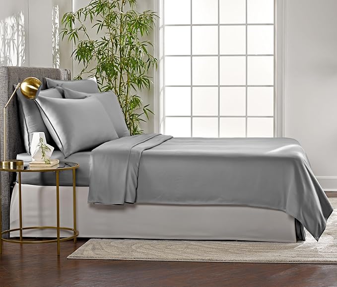 Pure Bamboo Full Sheets, Genuine 100% Organic Viscose Derived from Bamboo Bed - Image 4