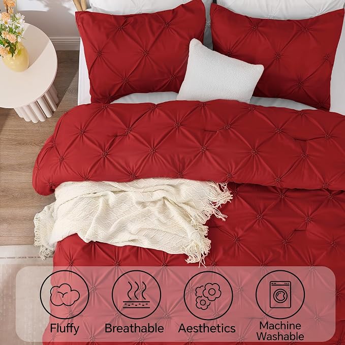 BEDELITE Red Twin Comforter Set - Image 5