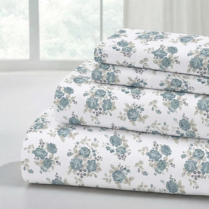Modern Threads Printed 3-Piece Extra Soft Bedding Sheets & Pillowcase Set by ModernThreads
