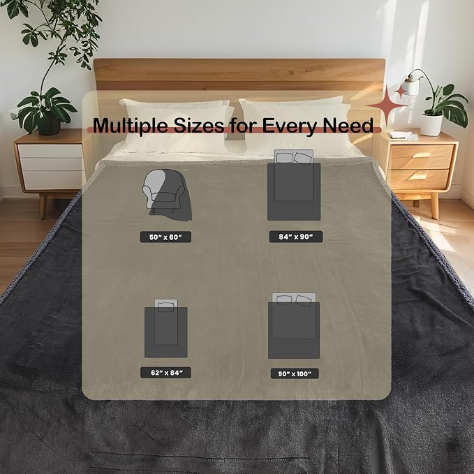 Electric Heated Blanket Twin Size 62" x 84" - Image 7