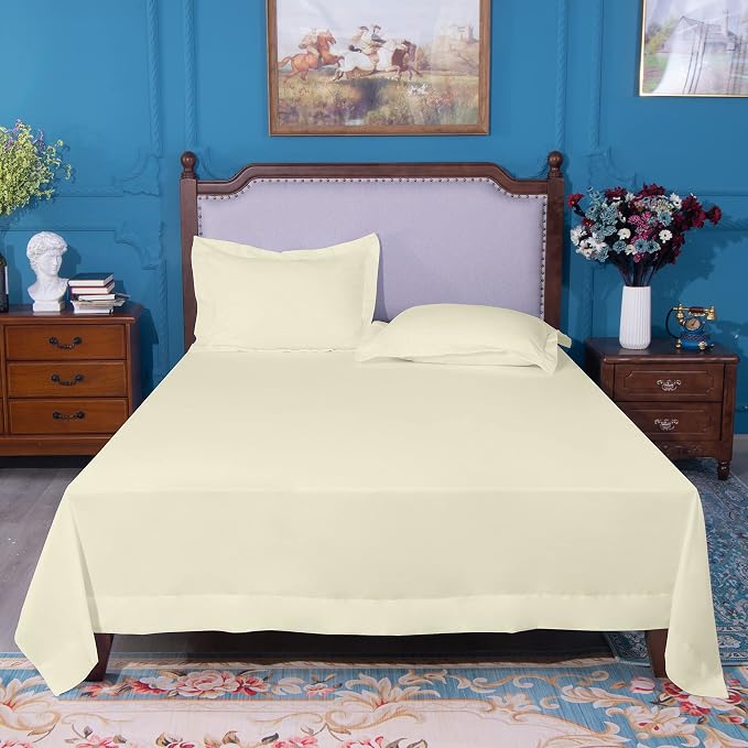 NTBAY Twin Extra-Long Flat Sheet Only - Image 4