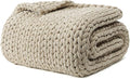 YnM Chenille Weighted Blanket, Handmade Chunky Knitted Design, Soft and Cozy by YNM