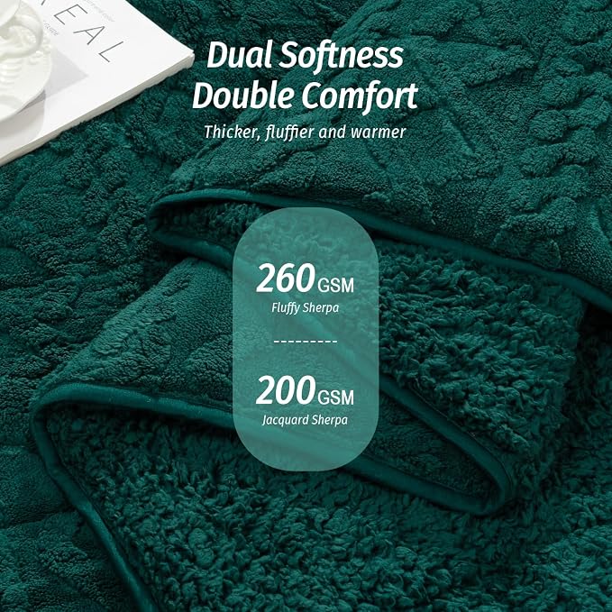 Wemore Weighted Blanket for Adults Twin Size 15 lbs, Dual Sided Soft Fuzzy - Image 2