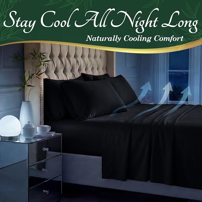 DECOLURE 100% Viscose Derived from Bamboo Sheets King Size - Image 3