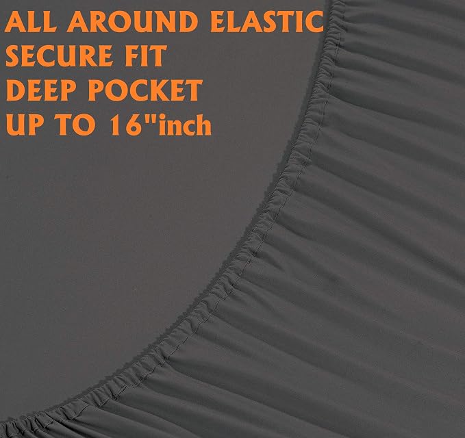 Elegant Comfort Luxury Soft Bed Sheets 1500 Premium Hotel Quality Microfiber - Image 4
