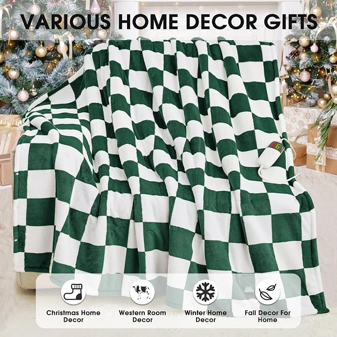 Heated Electric Blanket Throw, 50X60 Heating Blanket - Image 7