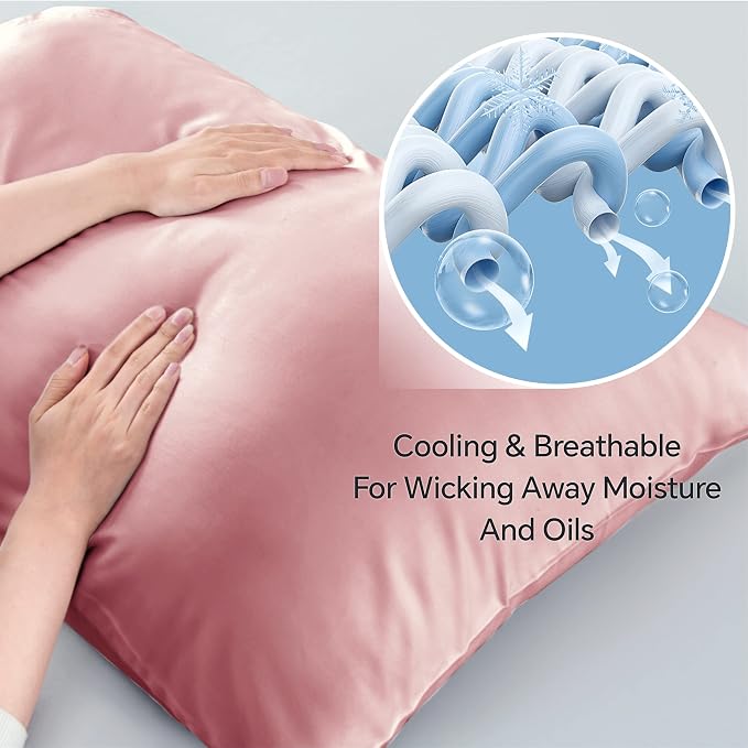BEDELITE King Size Pillow Cases Set of 2, Rayon Derived from Bamboo, Cooling - Image 3