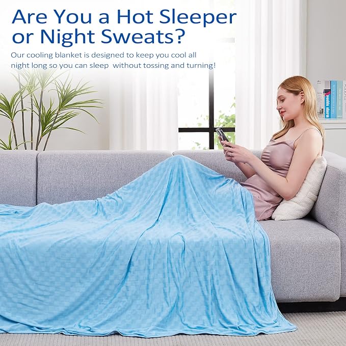 Topcee Cooling Blanket, Summer Cooling Blankets - Image 4