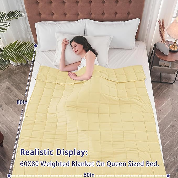 yescool Weighted Blanket for Adults Cooling Heavy Blanket for Sleeping Perfect - Image 2