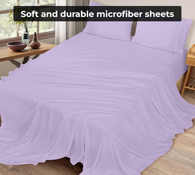 Royale Linens 2 Pack Bulk Flat Sheet Set - Image 5