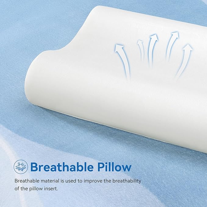 AM AEROMAX 32" King Size Contour Memory Foam Pillow, Cervical Pillow - Image 7
