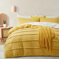 Oli Anderson Mist Yellow Duvet Cover King Size by OliAnderson