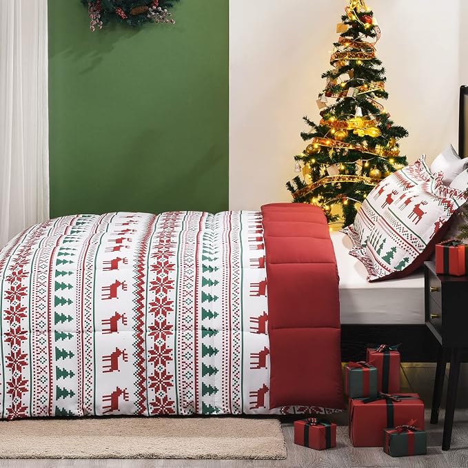 downluxe Christmas Comforter Set King - Image 3