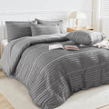 NEXHOME PRO Duvet Cover Queen, Soft and Lightweight 100% Washed Microfiber by NEXHOMEPRO