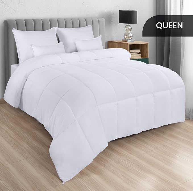 Utopia Bedding Comforters Queen Size, All Season Duvet Insert, Down Alternative - Image 3