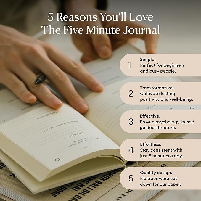 Intelligent Change The Five Minute Journal, Original Daily Gratitude Journal - Image 3