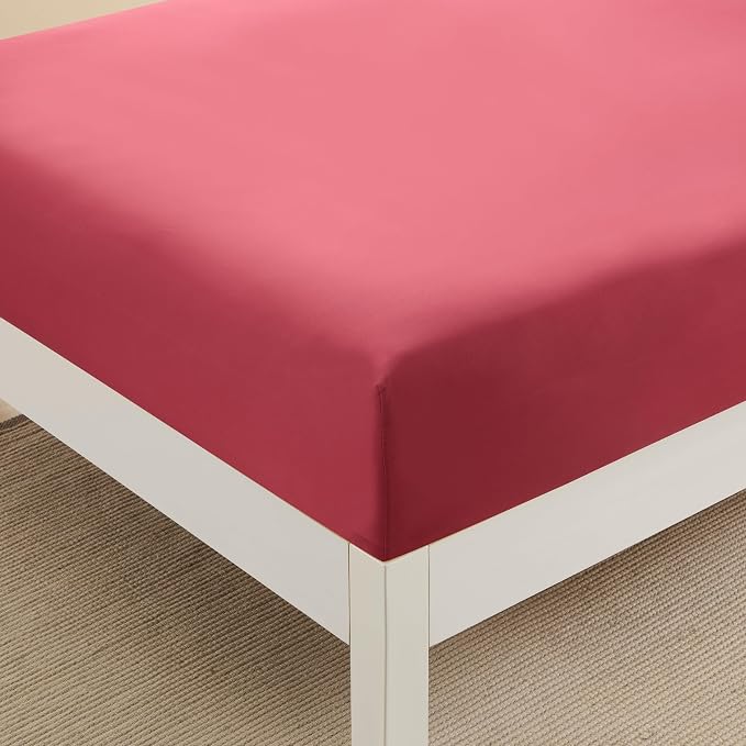 Twin XL Fitted Sheet Only with Full Elastic & Built in Corner Sheet Straps to - Image 3