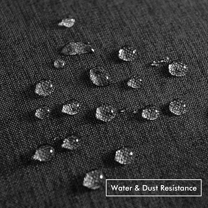 MIULEE Pack of 2 Decorative Outdoor Solid Waterproof Throw Pillow Covers Faux - Image 3