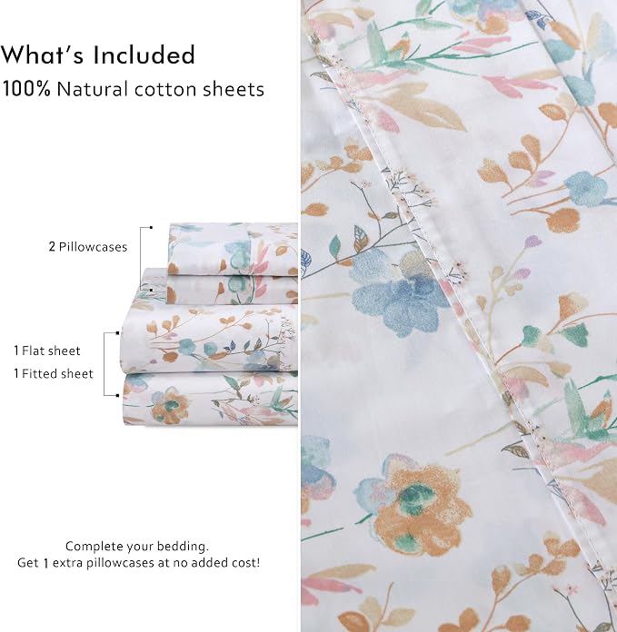 RUVANTI 4 Pcs Cotton Sheets - Image 5