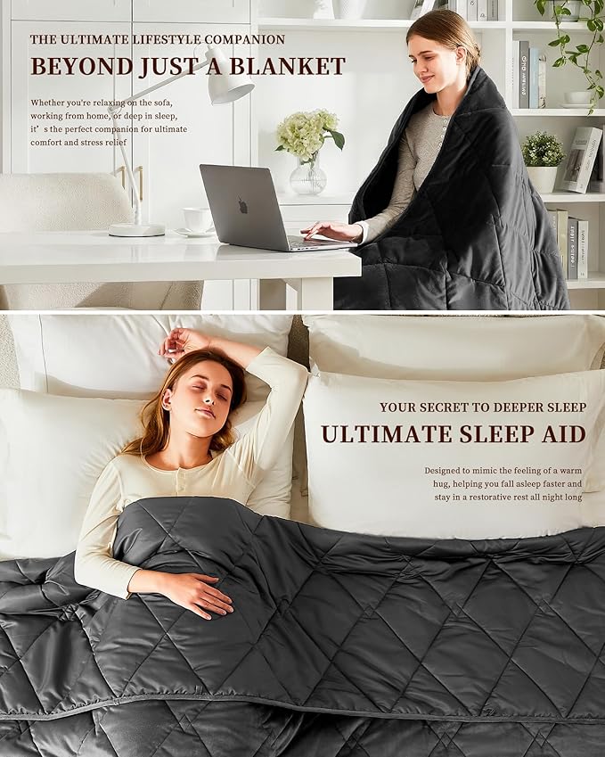 L'AGRATY Queen/King Size Weighted Blanket - Image 5