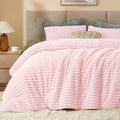 BEDELITE Fleece Full Comforter Set -Super Soft & Warm Fluffy Cherry Blossom by BEDELITE