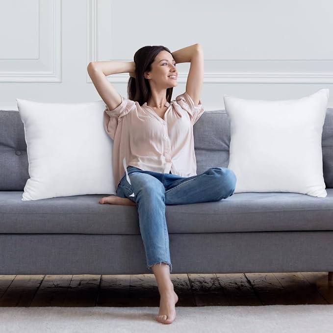 Utopia Bedding 24x24 Pillow Inserts, Sofa & Couch – Soft, Supportive & Fluffy - Image 2