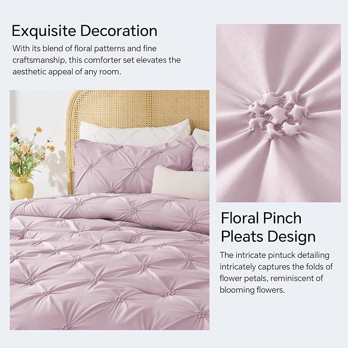 BEDELITE Light Purple Comforter Set Full - Image 4