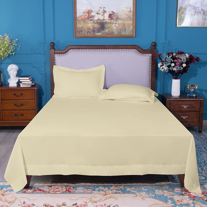 NTBAY Twin Extra-Long Flat Sheet Only - Image 4