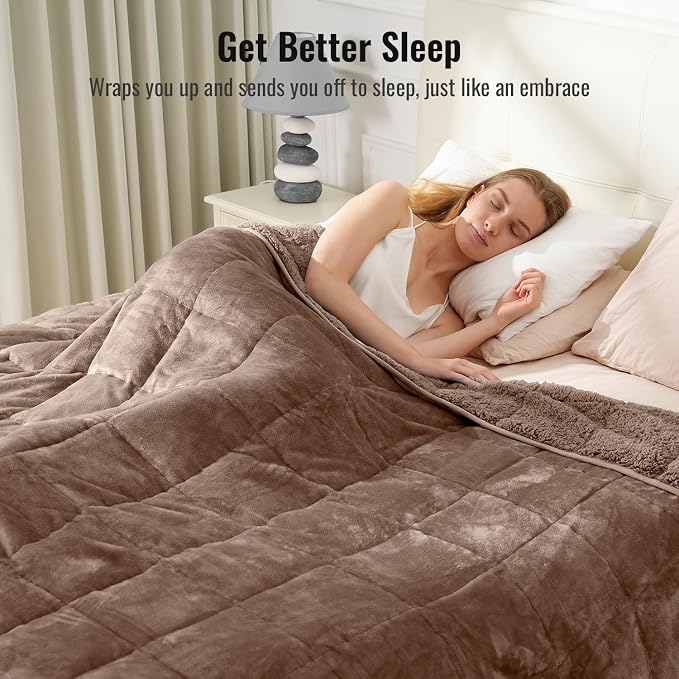 Uttermara Weighted Blanket Twin 15 Pounds, Adult Weighted Blankets - Image 3