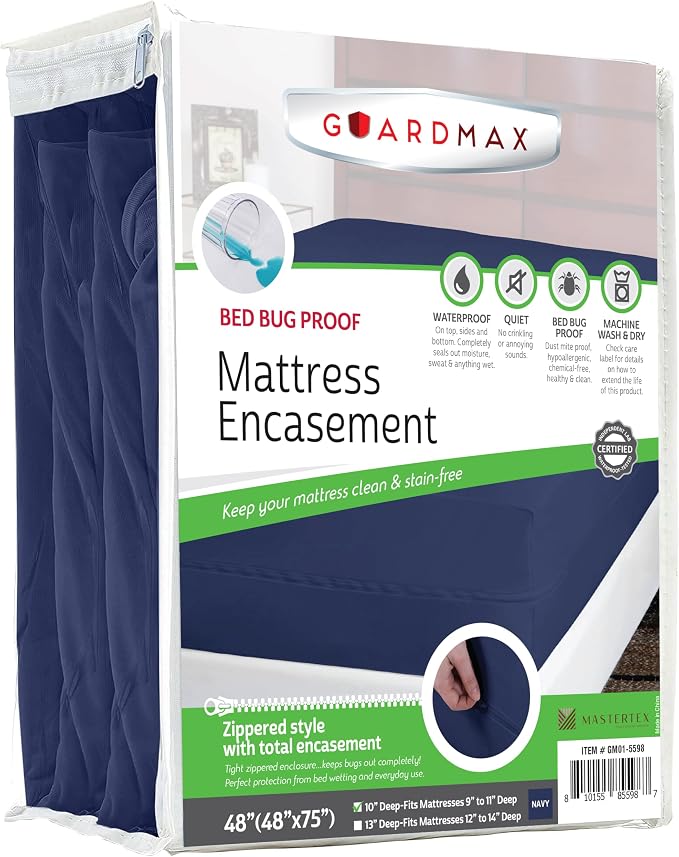 Guardmax Jersey Knitted RV Size Zippered Mattress Encasement by Guardmax