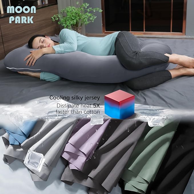 MOON PARK Pregnancy Pillows for Sleeping - Image 3
