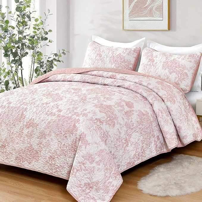 WONGS BEDDING Botanical Quilt Set Full Size by WONGSBEDDING