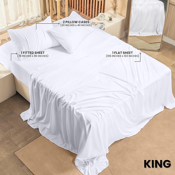 Utopia Bedding King Bed Sheets Set - Image 2