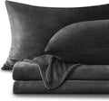 BEDELITE Flannel Sheets Queen Size Dark Grey by BEDELITE