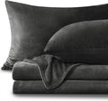 BEDELITE Flannel Sheets King Size Dark Grey by BEDELITE