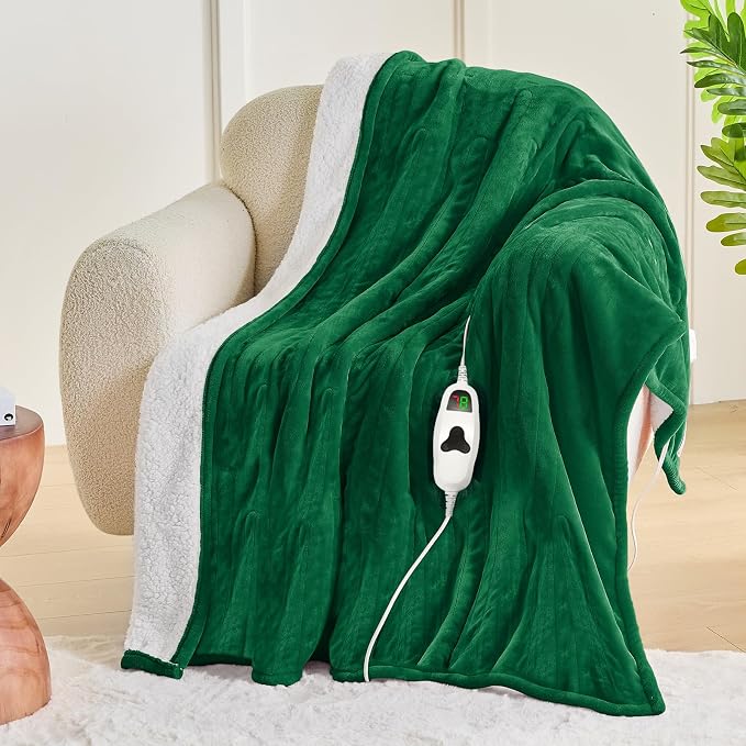 greenoak Heated Blanket Electric Throw 50"X60", Heating Blanket - Image 8