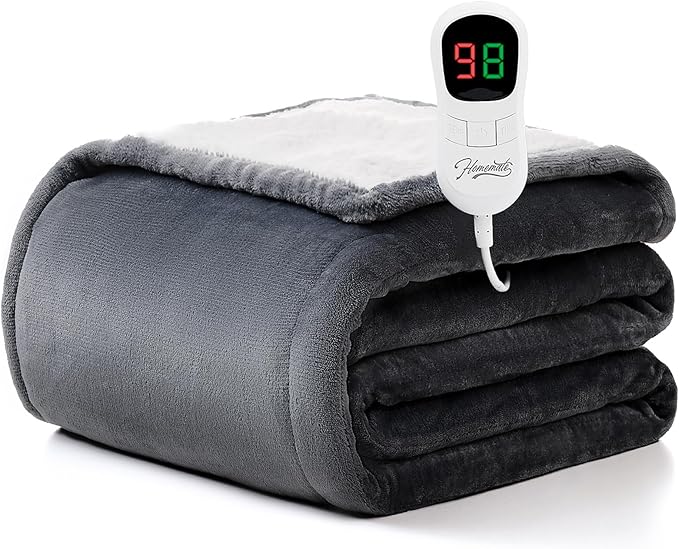 Homemate Electric Heated Blanket Full Size by Homemate